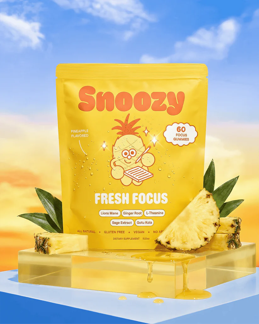 Snoozy Gummies Daytime Focus Botanical - Pineapple
